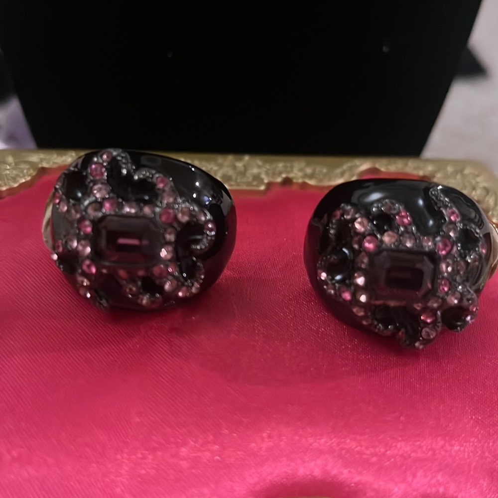 Kenneth Jay Lane octopus clip on earrings